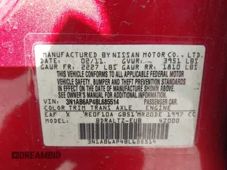 2011 Nissan Sentra SR with VIN 3N1AB6AP4BL685514, listed as a IAAI auction lot 41974009 with 146,567 mi miles and . Bid and sale history available at DreamBid. Image 9.