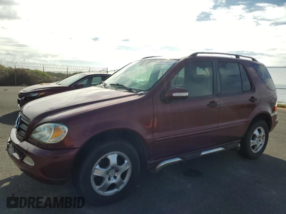 2003 Mercedes-Benz M-Class 3.2L with VIN 4JGAB54E53A384384, listed as a Copart auction lot 45341965 with 197,171 mi miles and Salvage Title. Bid and sale history available at carsss.com. Image 1.