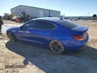 2020 Genesis G70 3.3T with VIN KMTG34LE8LU049126, listed as a Copart auction lot 79768854 with 47,158 mi miles and Salvage Title. Bid and sale history available at DreamBid. Image 2.