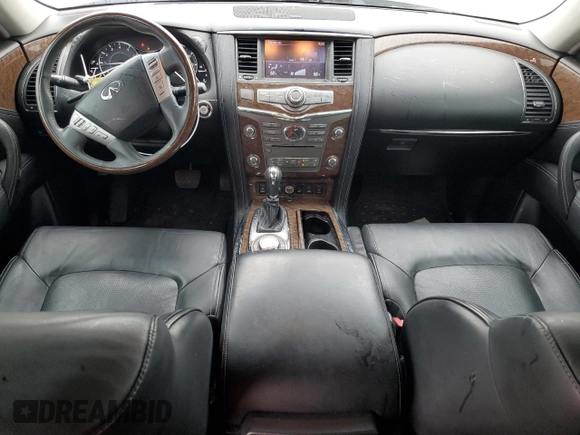 2017 Infiniti QX80 with VIN JN8AZ2NC0H9430079, listed as a Copart auction lot 54515715 with 132,799 mi miles and Salvage title. Bid and sale history available at DreamBid. Image 8.