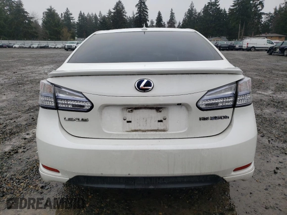 2010 Lexus HS 250h with VIN JTHBB1BA1A2012760, listed as a Copart auction lot 46482355 with 209,808 mi miles and Salvage Title. Bid and sale history available at DreamBid. Image 6.