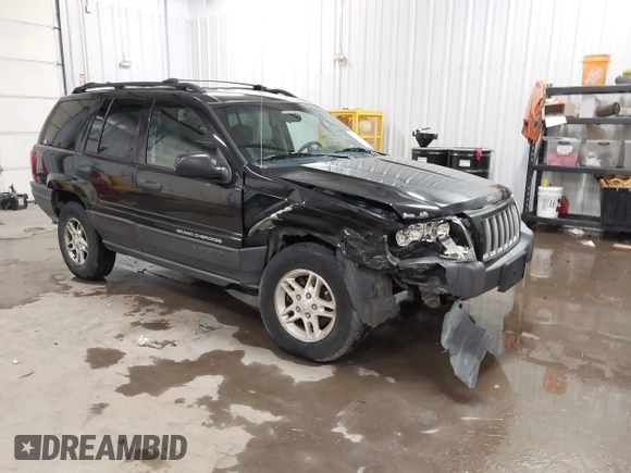 2004 Jeep Grand Cherokee Laredo with VIN 1J4GW48N84C367215, listed as a IAAI auction lot 41352098 with 165,485 mi miles and . Bid and sale history available at DreamBid. Image 1.