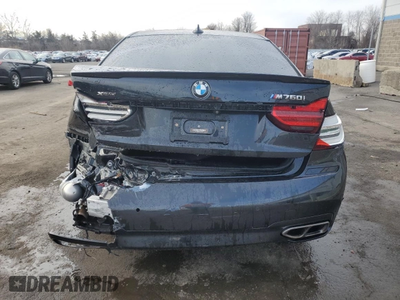 2017 BMW 7 Series with VIN WBA7H6C32HG614368, listed as a Copart auction lot 50607035 with 69,567 mi miles and Salvage title. Bid and sale history available at DreamBid. Image 6.