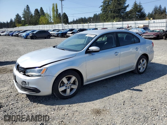 2011 Volkswagen Jetta TDI with VIN 3VWLL7AJ4BM131059, listed as a Copart auction lot 54003815 with 62,701 mi miles and Salvage title. Bid and sale history available at DreamBid. Image 1.