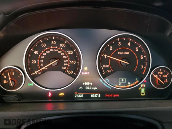 2015 BMW 4 Series 428i with VIN WBA4A9C54FGL86784, listed as a Copart auction lot 64073315 with 73,337 mi miles and Salvage title. Bid and sale history available at DreamBid. Image 9.