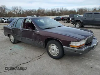 1993 Buick Roadmaster Ltd with VIN 1G4BT5375PR407710, listed as a Copart auction lot 82696974 with 130,141 mi miles and Salvage Title. Bid and sale history available at DreamBid. Image 4.