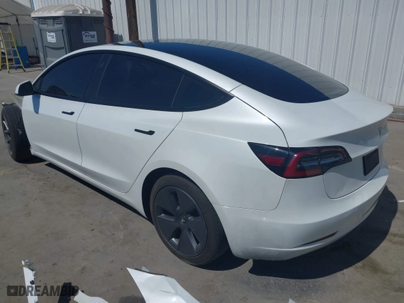 2023 Tesla Model 3 with VIN 5YJ3E1EA6PF405491, listed as a IAAI auction lot 41851797 with 47,581 mi miles. Bid and sale history available at carsss.com. Image 3.