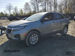 2023 Chevrolet Equinox LS z VIN 3GNAXSEG4PL207108, wystawiony jako Copart lot #52117185 z przebiegiem 12 395 mil mil oraz Szkoda całkowita • Salvage title. Historia ofert i sprzedaży dostępna na DreamBid. Obrazek 1.