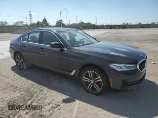 2021 BMW 5 Series 540i with VIN WBA53BJ06MWW96533, listed as a Copart auction lot 48283535 with 65,016 mi miles and Salvage Title. Bid and sale history available at DreamBid. Image 4.