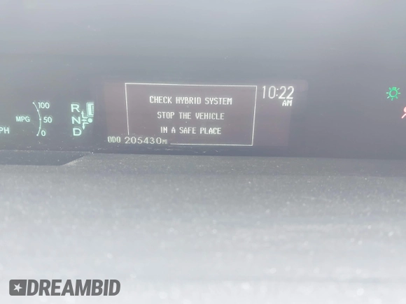 2012 Toyota Prius One with VIN JTDKN3DU6C5476298, listed as a IAAI auction lot 41920894 with 205,430 mi miles. Bid and sale history available at carsss.com. Image 15.