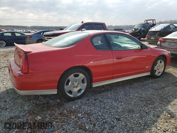 2006 Chevrolet Monte Carlo SS with VIN 2G1WL16C869244690, listed as a Copart auction lot 44009175 with 148,923 mi miles and Salvage Title. Bid and sale history available at carsss.com. Image 3.