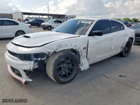 2023 Dodge Charger Scat Pack Widebody with VIN 2C3CDXGJ3PH612373, listed as a Copart auction lot 54364625 with 22,683 mi miles and Salvage Title. Bid and sale history available at carsss.com. Image 1.