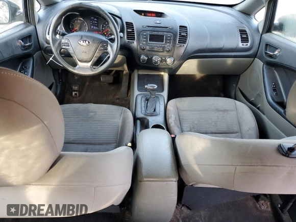 2015 Kia Forte LX with VIN KNAFX4A66F5415574, listed as a Copart auction lot 48356205 with 130,505 mi miles and Salvage Title. Bid and sale history available at carsss.com. Image 8.