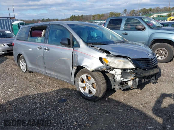 2015 Toyota Sienna L with VIN 5TDZK3DCXFS596277, listed as a IAAI auction lot 41229427 with 108,900 mi miles and . Bid and sale history available at DreamBid. Image 1.