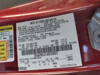 2018 Ford Fusion Hybrid SE with VIN 3FA6P0LU1JR243022, listed as a IAAI auction lot 41470052 with 119,636 mi miles. Bid and sale history available at carsss.com. Image 9.