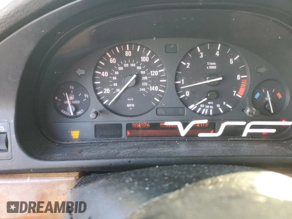 2002 BMW 5 Series 530iA with VIN WBADT63492CK26675, listed as a Copart auction lot 76771494 with 204,276 mi miles and Salvage Title. Bid and sale history available at carsss.com. Image 9.