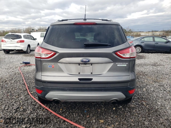 2013 Ford Escape Titanium with VIN 1FMCU0J95DUD31827, listed as a Copart auction lot 50052385 with 103,348 mi miles and Salvage Title. Bid and sale history available at carsss.com. Image 6.