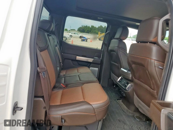 2023 Ford F-150 XL with VIN 1FTFW1ED6PFC00883, listed as a Copart auction lot 60438105 with 27,640 mi miles and Salvage title. Bid and sale history available at DreamBid. Image 10.