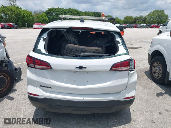 2023 Chevrolet Equinox LS with VIN 3GNAXHEG1PL225603, listed as a IAAI auction lot 42259161 with 24,686 mi miles and . Bid and sale history available at DreamBid. Image 16.