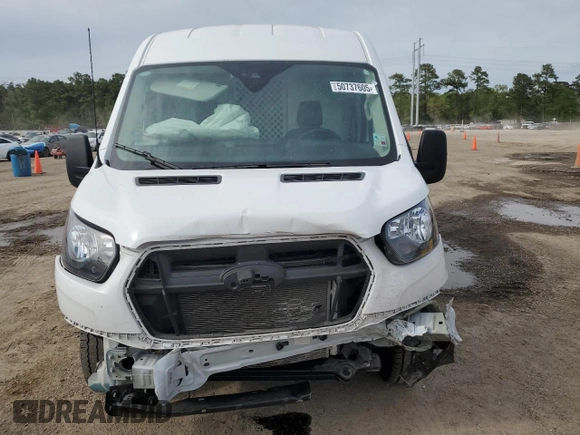2023 Ford Transit Cargo with VIN 1FTBR2C84PKB15484, listed as a Copart auction lot 50737605 with 15,881 mi miles and Salvage title. Bid and sale history available at DreamBid. Image 5.