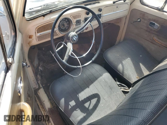 1967 Volkswagen Beetle with VIN 117164209, listed as a Copart auction lot 61490405 with 47,538 mi miles and Clean title. Bid and sale history available at DreamBid. Image 8.