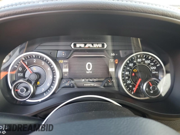 2019 Ram 1500 Laramie with VIN 1C6SRFDTXKN674871, listed as a Copart auction lot 77143314 with 30,418 mi miles and Salvage Title. Bid and sale history available at carsss.com. Image 9.
