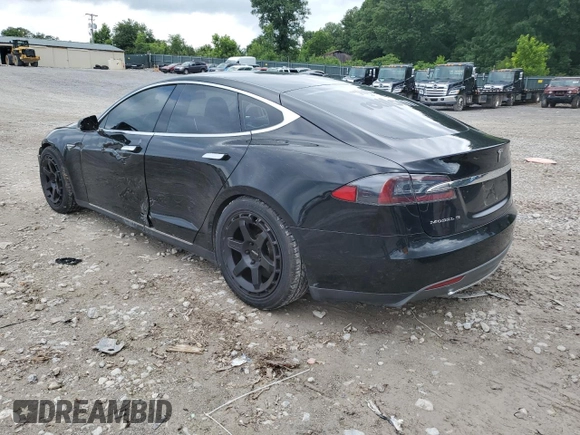 2014 Tesla Model S 60 with VIN 5YJSA1H11EFP65266, listed as a Copart auction lot 60934805 with 93,546 mi miles and Salvage title. Bid and sale history available at DreamBid. Image 2.