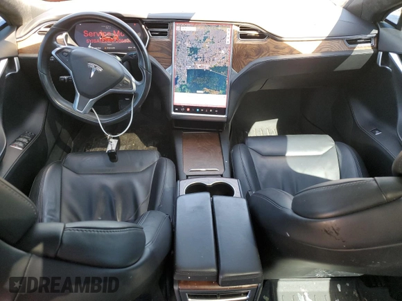2017 Tesla Model S 100D with VIN 5YJSA1E24HF206828, listed as a Copart auction lot 66004605 with 94,874 mi miles and Salvage title. Bid and sale history available at DreamBid. Image 8.