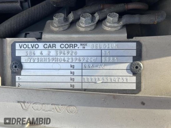 2004 Volvo S60 with VIN YV1RH59H042394920, listed as a Copart auction lot 76278134 with 130,501 mi miles and Clean Title. Bid and sale history available at carsss.com. Image 10.