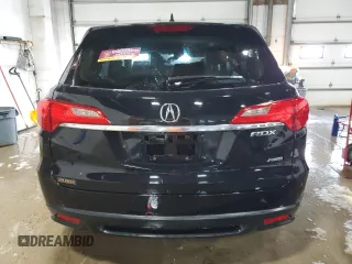 2015 Acura RDX Tech Pkg with VIN 5J8TB4H57FL027588, listed as a Copart auction lot 46805275 with 128,022 mi miles and Salvage Title. Bid and sale history available at carsss.com. Image 6.