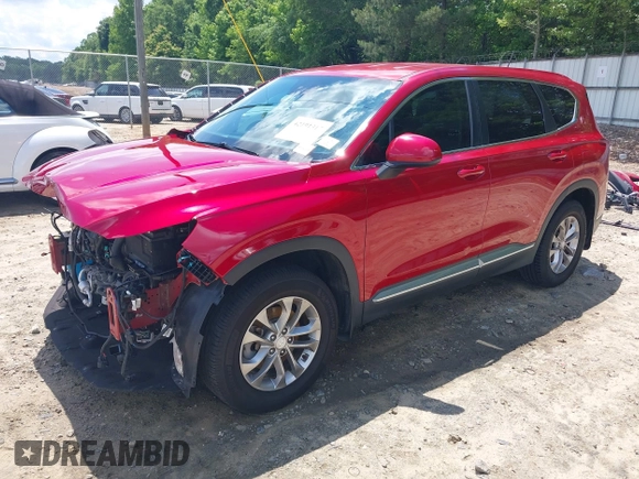 2020 Hyundai Santa Fe SE with VIN 5NMS23AD0LH154797, listed as a IAAI auction lot 42191317 with 80,526 mi miles and . Bid and sale history available at DreamBid. Image 18.