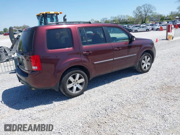2012 Honda Pilot Touring with VIN 5FNYF4H90CB020623, listed as a IAAI auction lot 42048740 with 162,504 mi miles. Bid and sale history available at carsss.com. Image 4.