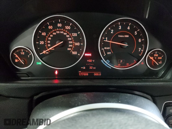 2014 BMW 3 Series 335i xDrive with VIN WBA3B9C59EP458568, listed as a Copart auction lot 61133085 with 177,009 mi miles and Salvage title. Bid and sale history available at DreamBid. Image 9.