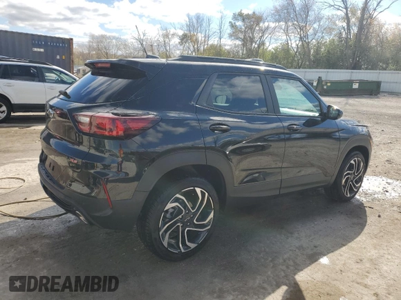 2025 Chevrolet TrailBlazer RS with VIN KL79MTSL4SB008157, listed as a Copart auction lot 76710954 with 2,028 mi miles and Salvage Title. Bid and sale history available at carsss.com. Image 3.