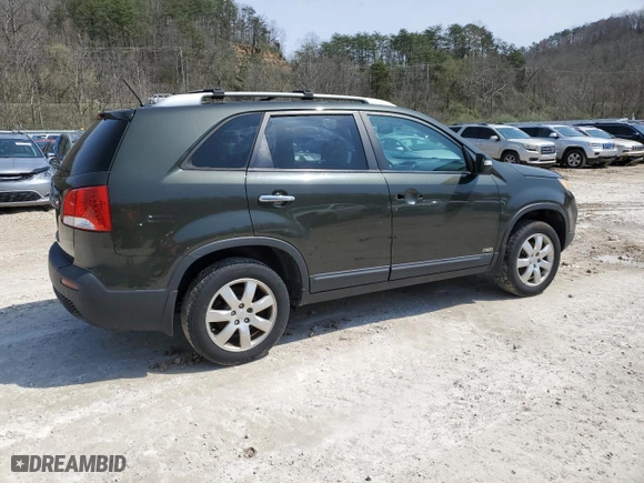 2011 Kia Sorento LX with VIN 5XYKTDA18BG148635, listed as a Copart auction lot 50784575 with 206,046 mi miles and Clean Title. Bid and sale history available at carsss.com. Image 3.