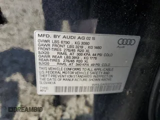 2015 Audi Q7 Premium Plus z VIN WA1LGAFE2FD017606, wystawiony jako Copart lot #54393905 z przebiegiem 203 023 mil mil oraz Czysty tytuł • Clean title. Historia ofert i sprzedaży dostępna na DreamBid. Obrazek 14.