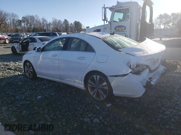 2018 Mercedes-Benz CLA with VIN WDDSJ4GB0JN691996, listed as a Copart auction lot 71502112 with 50,080 mi miles. Bid and sale history available at carsss.com. Image 2.