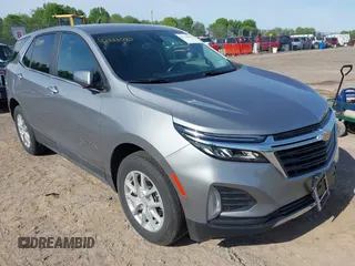 2024 Chevrolet Equinox LT with VIN 3GNAXUEG6RL355260, listed as a IAAI auction lot 42333090 with 9,270 mi miles and . Bid and sale history available at DreamBid. Image 1.