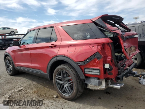 2025 Ford Explorer ST with VIN 1FMWK8GC6SGA71809, listed as a Copart auction lot 49919755 with 0 mi miles and Salvage Title. Bid and sale history available at carsss.com. Image 2.