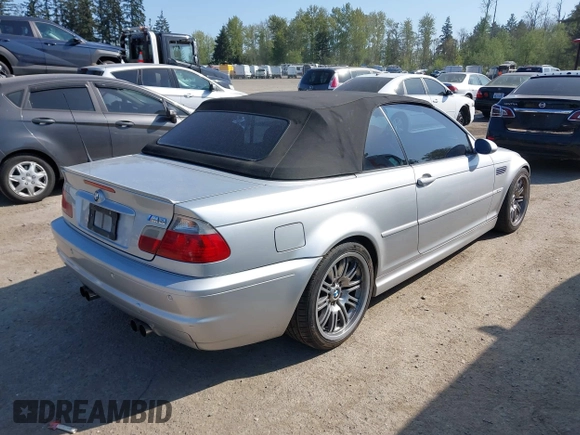 2002 BMW 3 Series M3 with VIN WBSBR934X2EX22768, listed as a IAAI auction lot 42124717 with 141,410 mi miles. Bid and sale history available at carsss.com. Image 4.