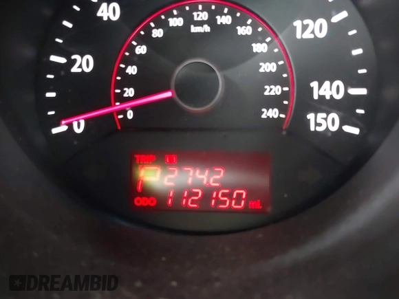 2011 Kia Sorento LX with VIN 5XYKT3A1XBG147240, listed as a IAAI auction lot 42465947 with 112,150 mi miles and . Bid and sale history available at DreamBid. Image 7.