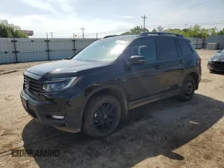 2024 Honda Passport Black Edition with VIN 5FNYF8H86RB022383, listed as a Copart auction lot 55334605 with 9,725 mi miles and Salvage title. Bid and sale history available at DreamBid. Image 1.