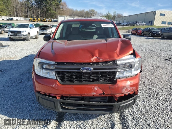 2023 Ford Maverick XL with VIN 3FTTW8E90PRA37805, listed as a Copart auction lot 49295315 with 19,388 mi miles and Salvage Title. Bid and sale history available at DreamBid. Image 5.