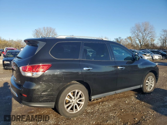 2016 Nissan Pathfinder Platinum with VIN 5N1AR2MN1GC615298, listed as a Copart auction lot 80783834 with 72,877 mi miles and Salvage Title. Bid and sale history available at carsss.com. Image 3.