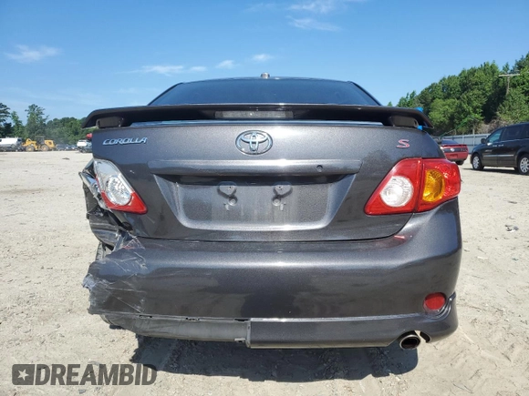 2010 Toyota Corolla with VIN 1NXBU4EE5AZ209006, listed as a Copart auction lot 61492555 with 201,468 mi miles and Clean title. Bid and sale history available at DreamBid. Image 6.