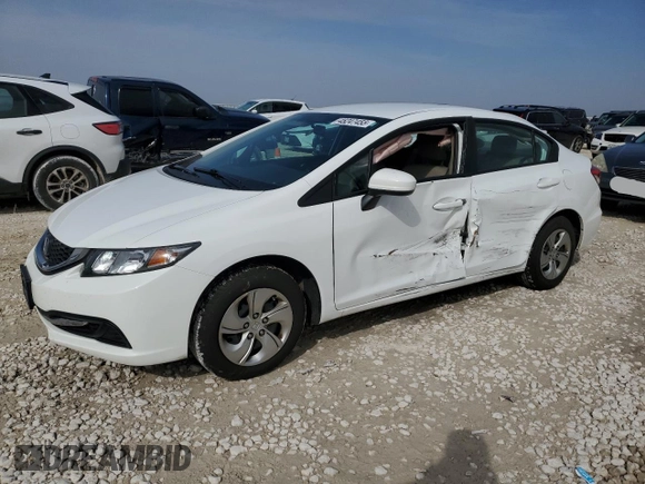 2014 Honda Civic Sedan LX with VIN 19XFB2F51EE274373, listed as a Copart auction lot 45247455 with 84,443 mi miles and Salvage Title. Bid and sale history available at carsss.com. Image 1.