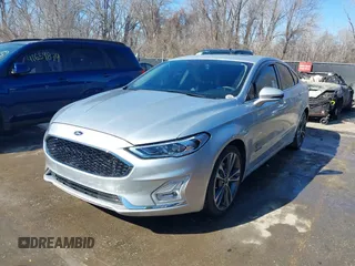 2019 Ford Fusion Titanium with VIN 3FA6P0D91KR187109, listed as a IAAI auction lot 41646320 with 107,125 mi miles. Bid and sale history available at carsss.com. Image 17.