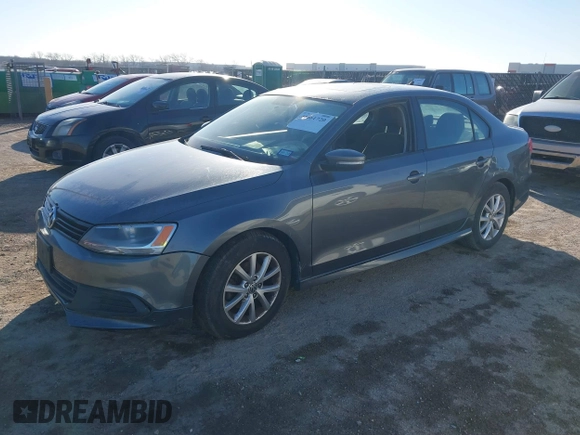 2012 Volkswagen Jetta Sedan SE w/Convenience & Sunroof with VIN 3VWDX7AJ6CM352155, listed as a IAAI auction lot 41461720 with 1 mi miles. Bid and sale history available at carsss.com. Image 2.