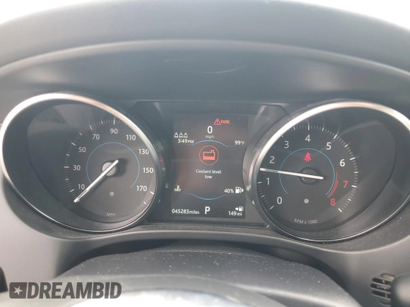 2019 Jaguar F-Pace 25t Prestige with VIN SADCK2GX6KA369498, listed as a Copart auction lot 61332535 with 45,283 mi miles and Salvage title. Bid and sale history available at DreamBid. Image 9.