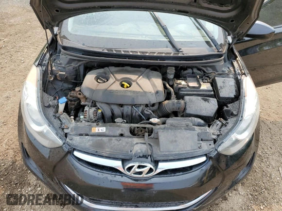 2013 Hyundai Elantra Limited z VIN 5NPDH4AE8DH198573, wystawiony jako Copart lot #58902955 z przebiegiem 201 516 mil mil oraz Szkoda całkowita • Salvage title. Historia ofert i sprzedaży dostępna na DreamBid. Obrazek 11.